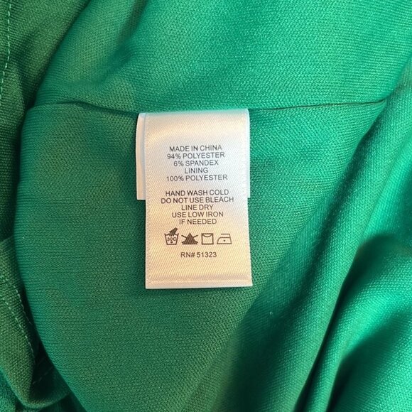 CeCe Dillards Exclusive mini dress NWT green sleeveless Ruffles size 8 - Picture 9 of 11